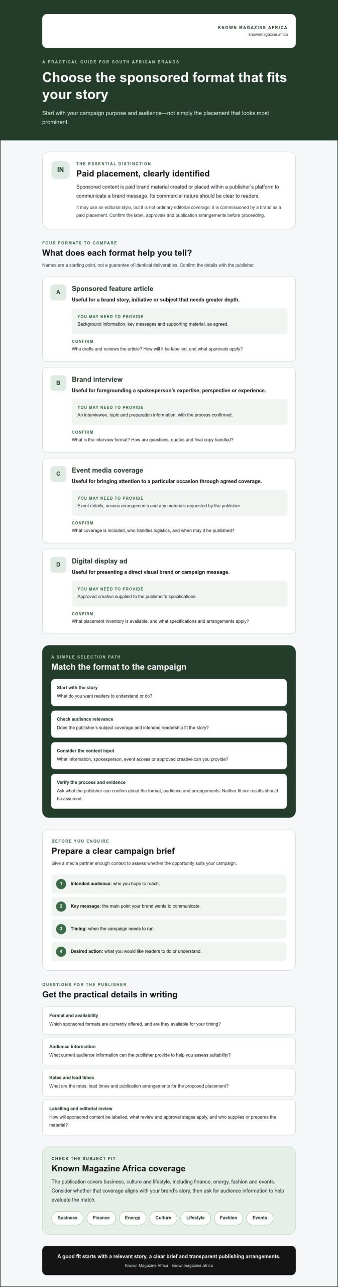 Sponsored Content in South Africa: 2026 Brand Guide